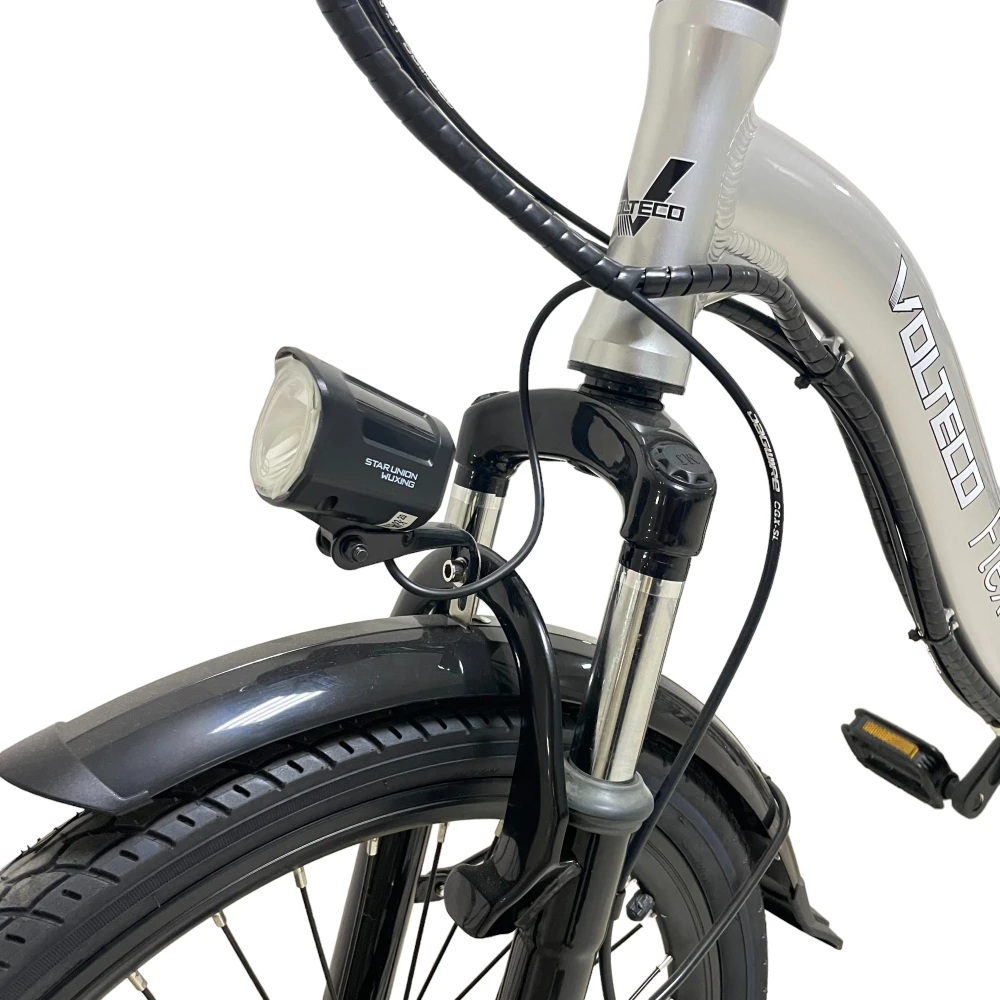 Электровелосипед Volteco FLEX серебристый 12